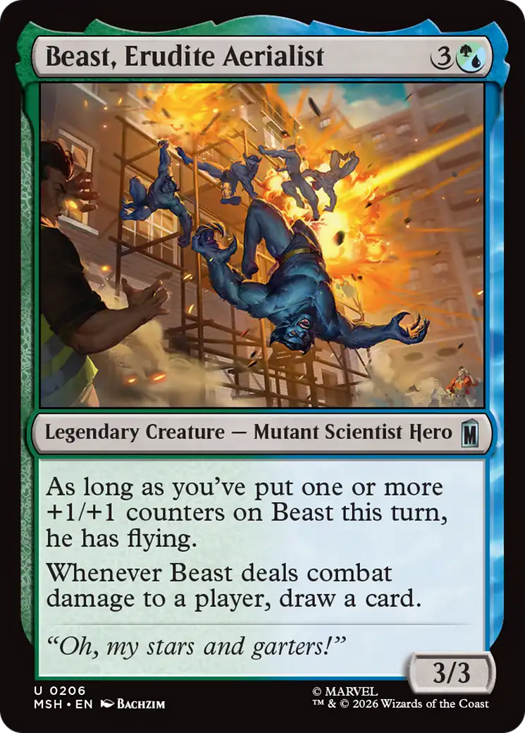 Beast, Erudite Aerialist (MSH) - Foil