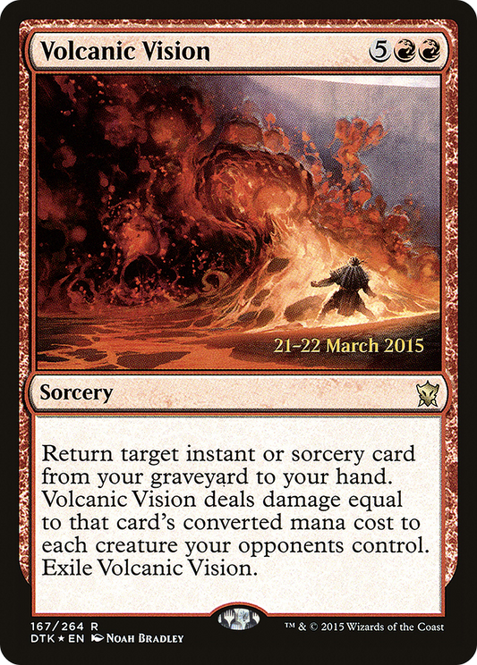 Volcanic Vision (167) (Prerelease) - Foil