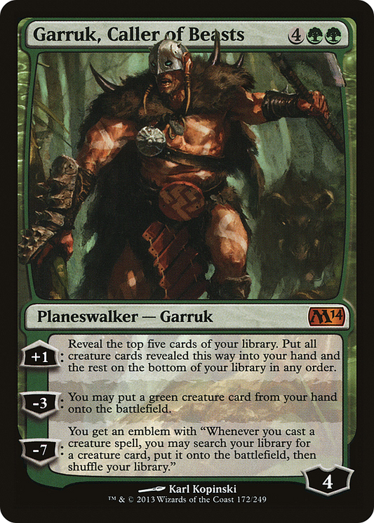 Garruk, Caller of Beasts - Foil