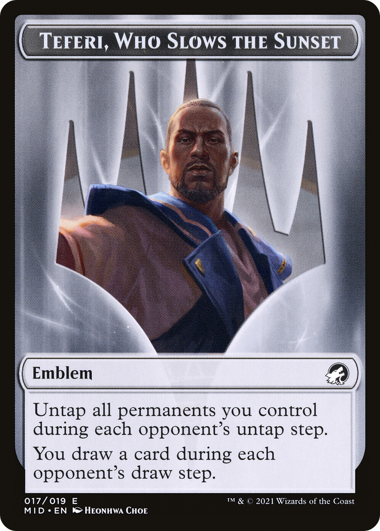 Teferi, Who Slows the Sunset Emblem (017)