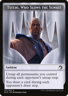 Teferi, Who Slows the Sunset Emblem (017)