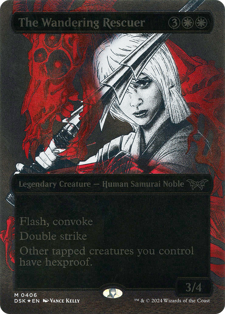 The Wandering Rescuer (0406) (Borderless) (Showcase) - Textured Foil