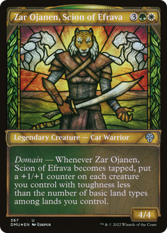 Zar Ojanen, Scion of Efrava (367) (Showcase) - Textured Foil