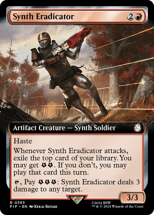 Synth Eradicator (0393) (Extended Art) - Foil