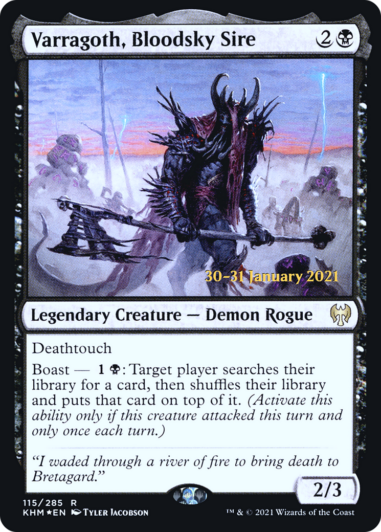 Varragoth, Bloodsky Sire (115) (Prerelease) - Foil