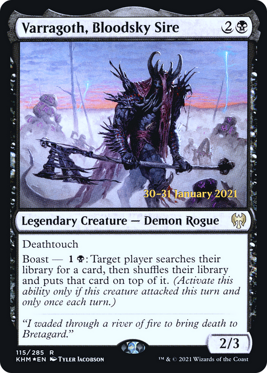Varragoth, Bloodsky Sire (115) (Prerelease) - Foil