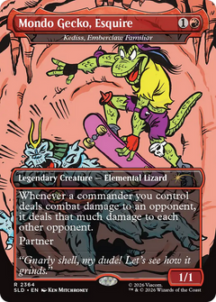 Mondo Gecko, Esquire [Kediss, Emberclaw Familiar] (2364) (Borderless) (SLD)