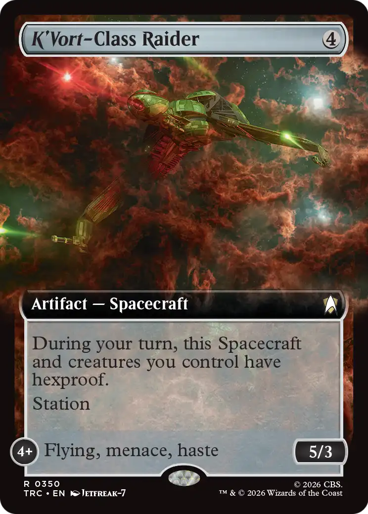 K'Vort-Class Raider (0350) (Extended Art) (TRC)