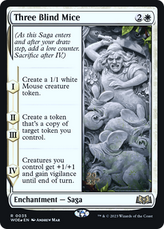 Three Blind Mice (0035) (Prerelease) - Foil