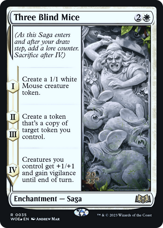 Three Blind Mice (0035) (Prerelease) - Foil
