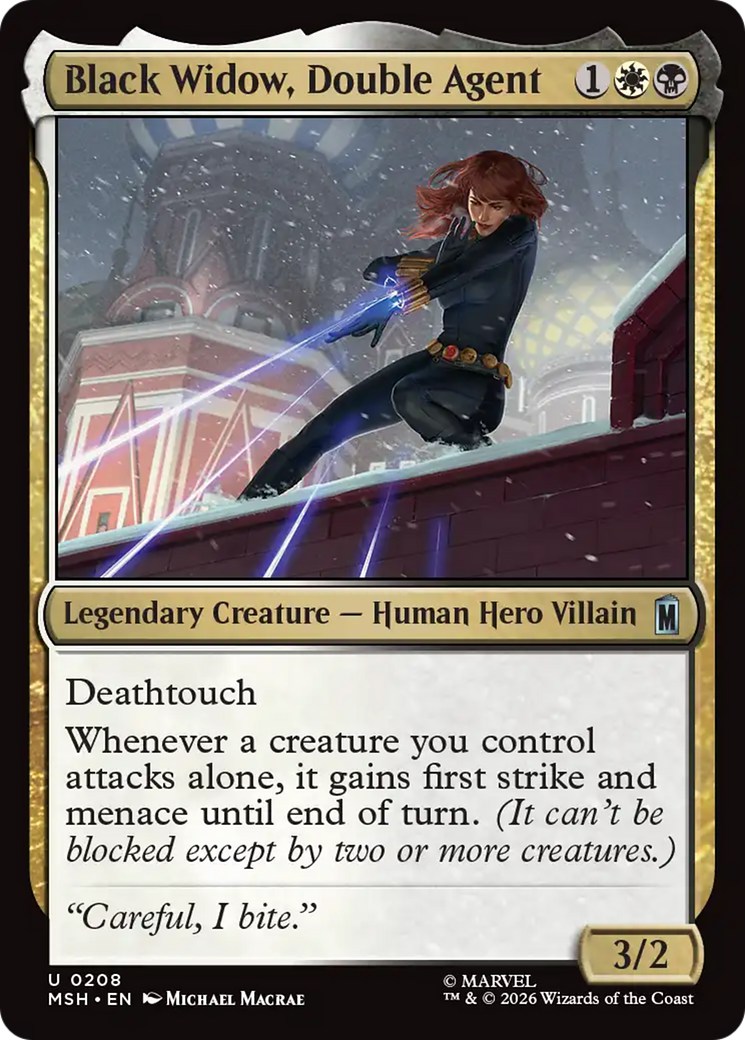Black Widow, Double Agent (0208) (MSH) - Foil