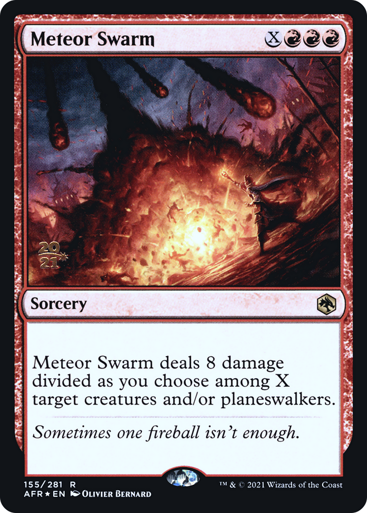 Meteor Swarm (155) (Prerelease) - Foil