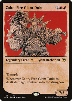 Zalto, Fire Giant Duke (323) (Showcase) - Foil