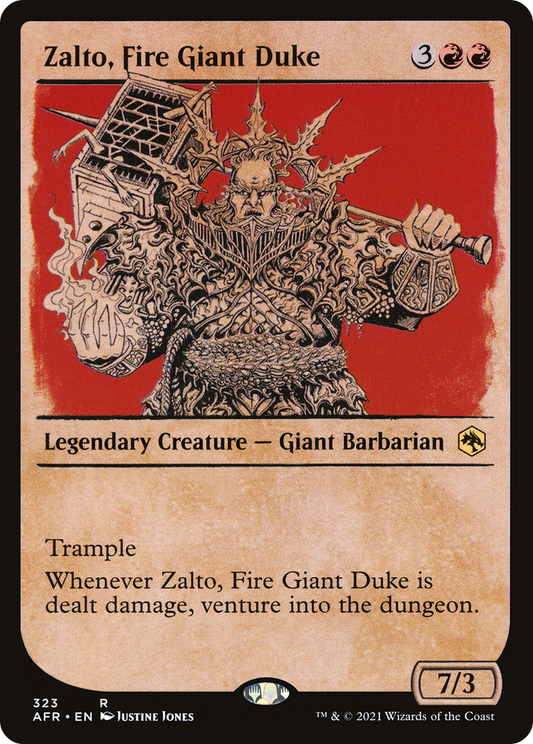 Zalto, Fire Giant Duke (323) (Showcase) - Foil