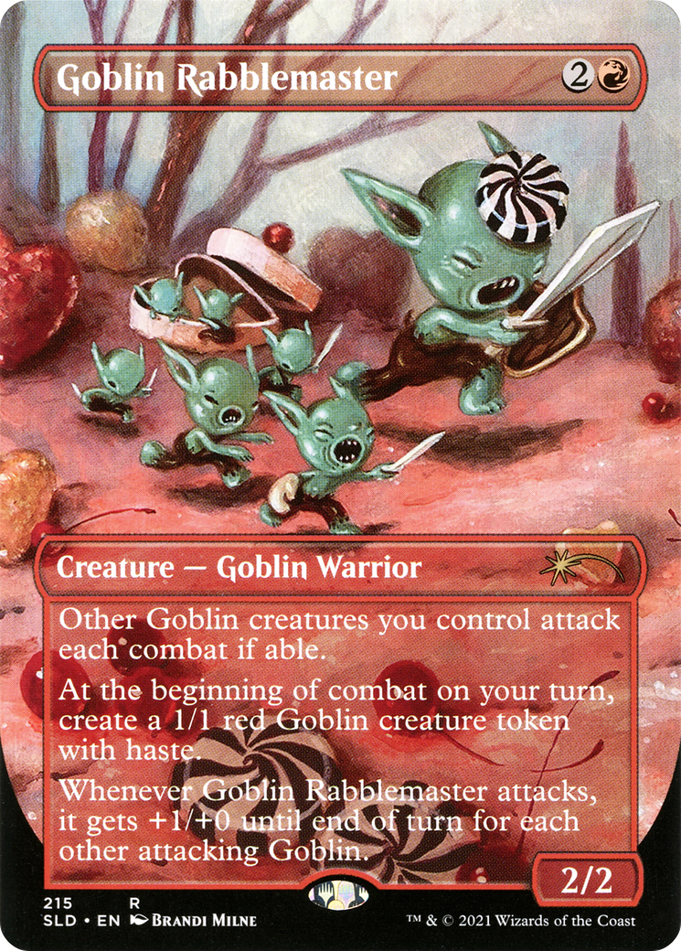 Goblin Rabblemaster (215) (Borderless)