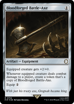 Bloodforged Battle-Axe (0754) - Surge Foil