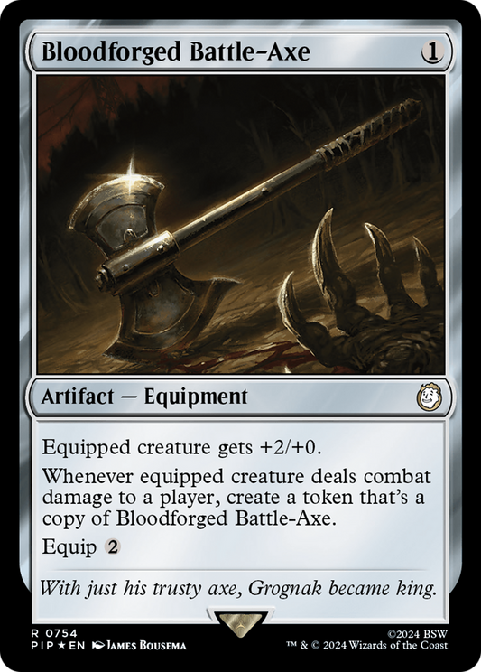 Bloodforged Battle-Axe (0754) - Surge Foil