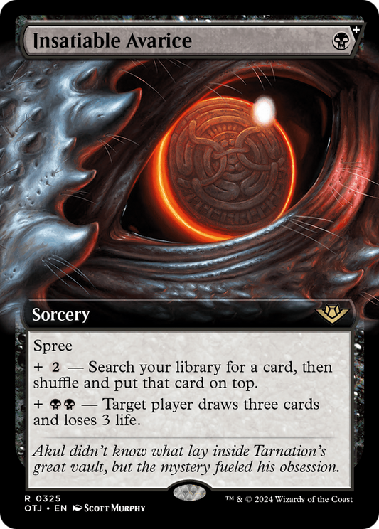Insatiable Avarice (0325) (Extended Art) - Foil