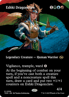 Eshki Dragonclaw (0356) (Borderless) - Foil