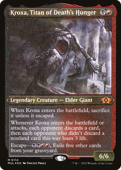 Kroxa, Titan of Death's Hunger (0114) - Foil Etched