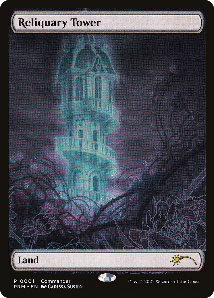 Reliquary Tower (0001) (Commander) (Borderless) - Foil