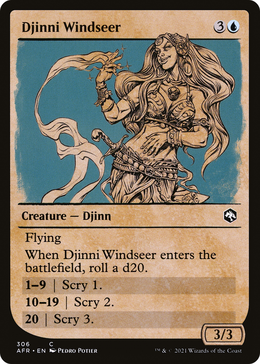 Djinni Windseer (306) (Showcase) - Foil