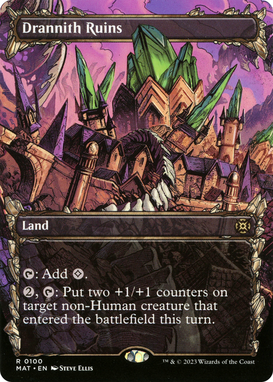 Drannith Ruins (0100) (Borderless) (Showcase) - Foil