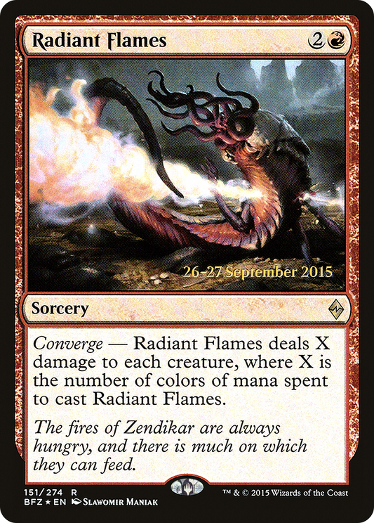 Radiant Flames (151) (Prerelease) - Foil