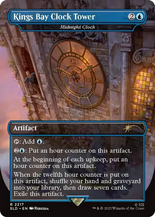 Kings Bay Clock Tower [Midnight Clock] (2217) (Borderless) sld