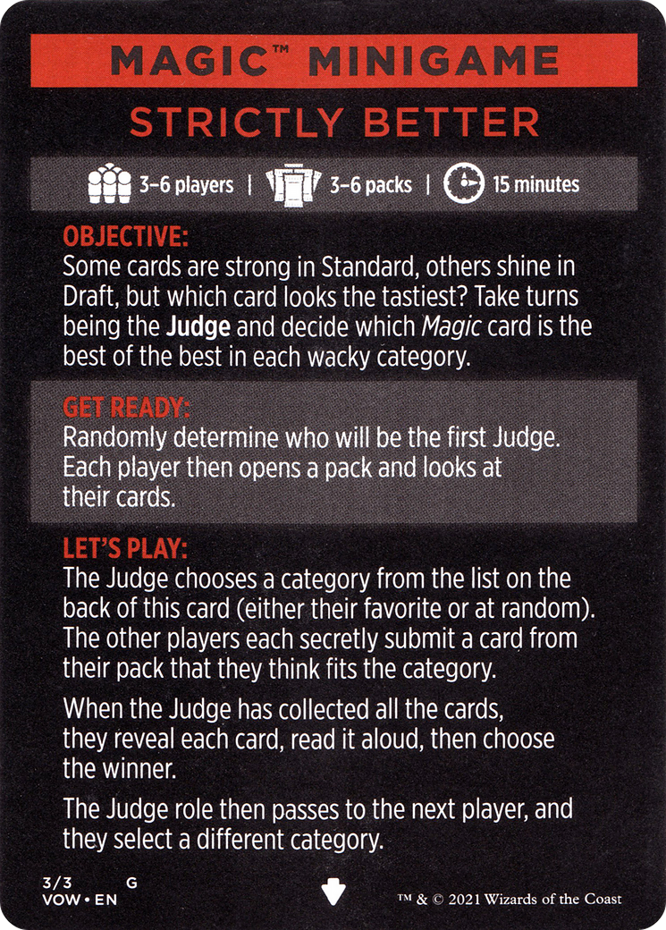 Magic Minigame: Strictly Better (MVOW)
