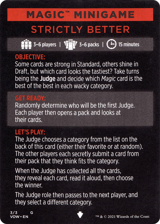 Magic Minigame: Strictly Better (MVOW)