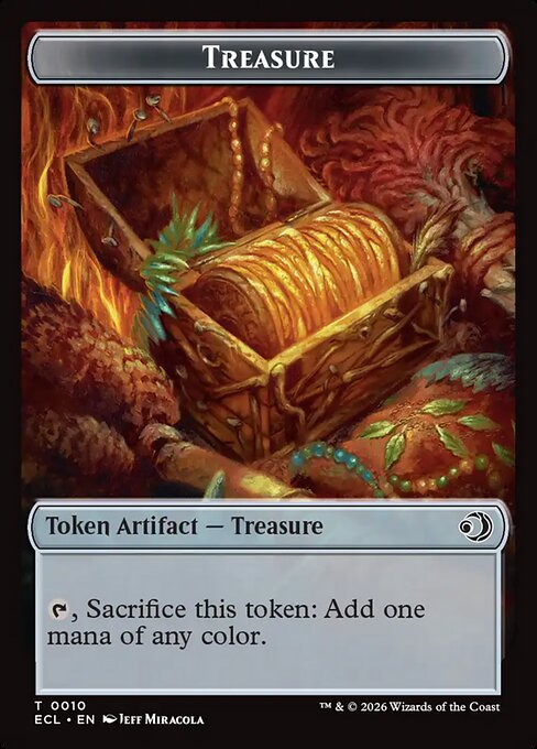 Kithkin (0007) // Treasure (0010) Double-Sided Token (TECL)