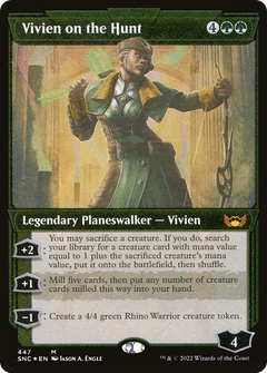 Vivien on the Hunt (447) (Showcase) - Foil Etched