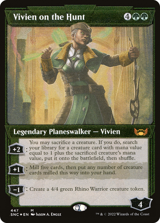Vivien on the Hunt (447) (Showcase) - Foil Etched