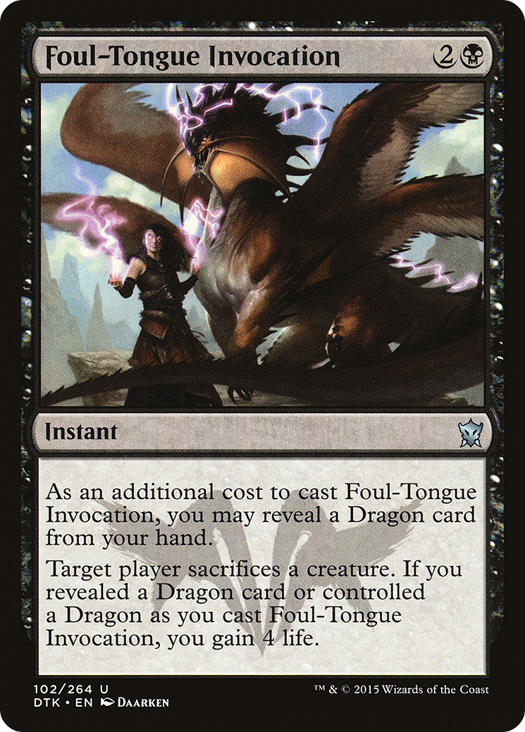 Foul-Tongue Invocation - Foil