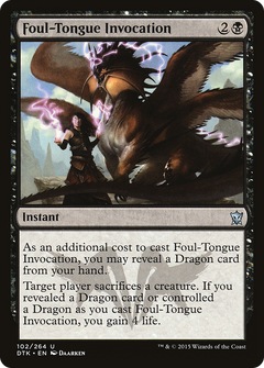 Foul-Tongue Invocation - Foil