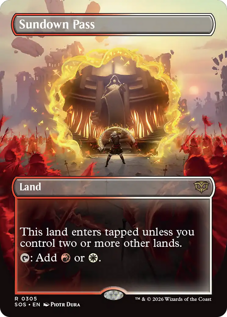 Sundown Pass (0305) (Borderless) (SOS) - Foil
