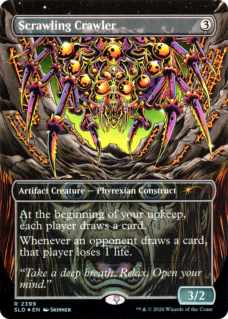 Scrawling Crawler (2399) (Borderless) (SLD) - Foil
