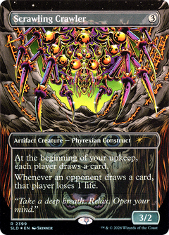 Scrawling Crawler (2399) (Borderless) (SLD) - Foil