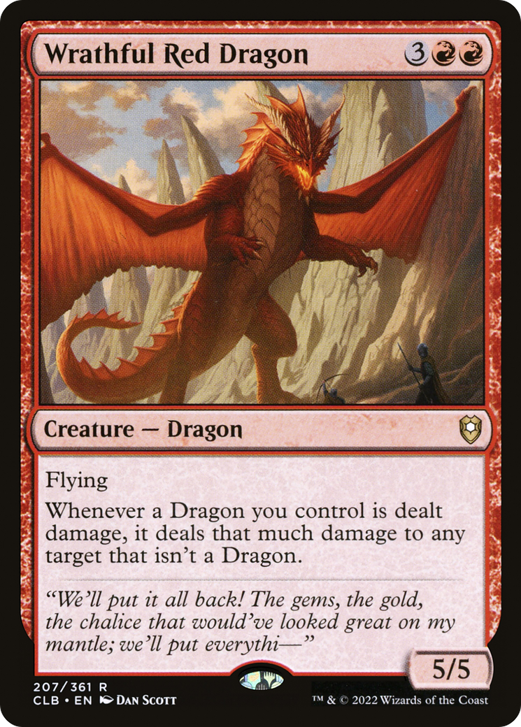 Wrathful Red Dragon - Foil