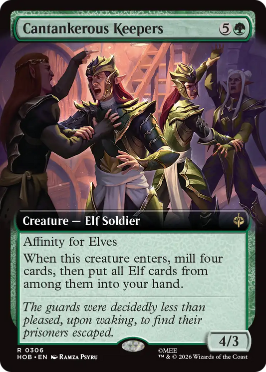 Cantankerous Keepers (0306) (Extended Art) (HOB) - Foil