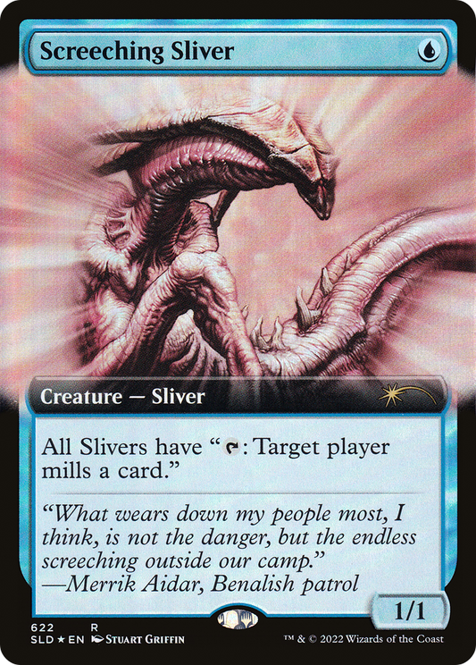 Screeching Sliver (622) (Extended Art) - Foil