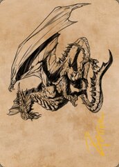 Ancient Silver Dragon (47/81) Art Card (ACLB) - Gold-Stamped Signature