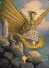 Ancient Gold Dragon (05/81) Art Card (ACLB) - Gold-Stamped Signature