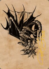 Ancient Copper Dragon (52/81) Art Card (ACLB) - Gold-Stamped Signature
