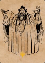 Alaundo the Seer (61/81) Art Card (ACLB) - Gold-Stamped Signature