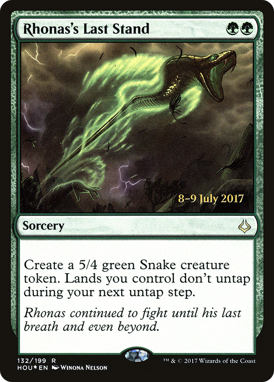 Rhonas's Last Stand (132) (Prerelease) - Foil