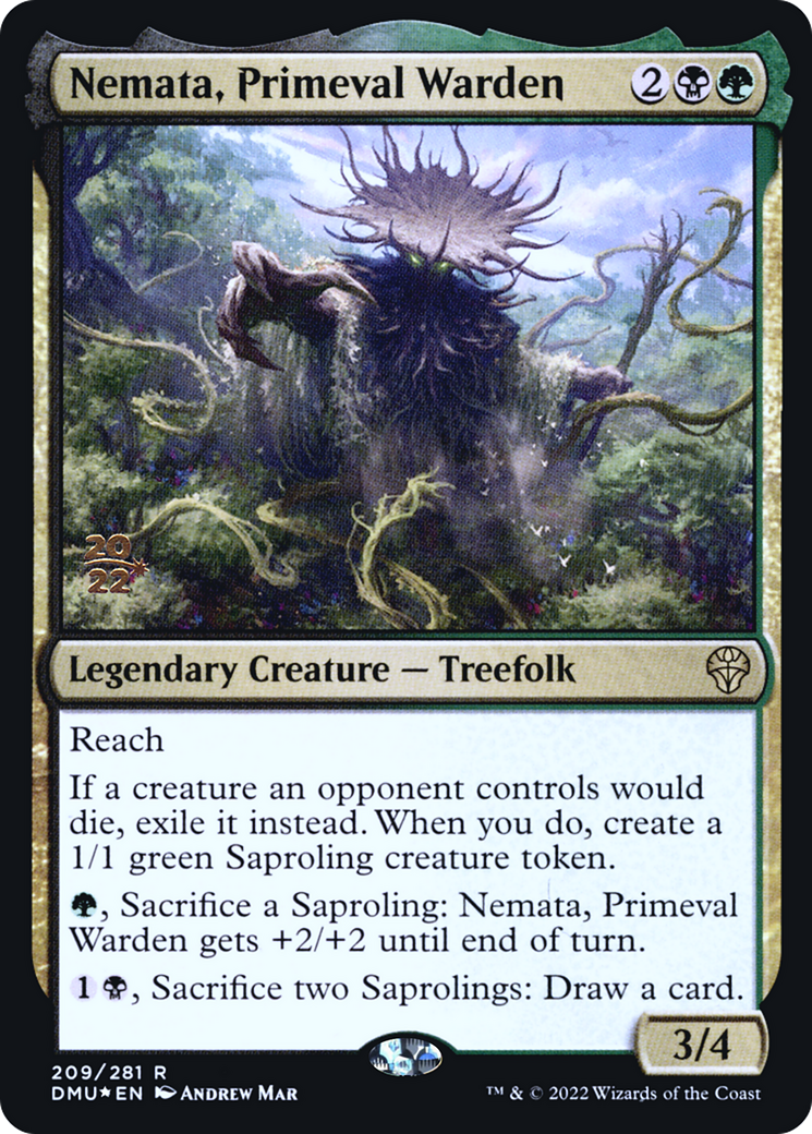 Nemata, Primeval Warden (209) (Prerelease) - Foil