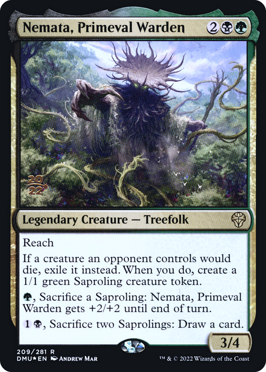 Nemata, Primeval Warden (209) (Prerelease) - Foil