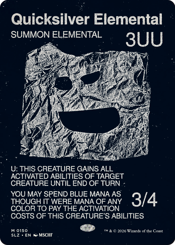 Quicksilver Elemental (0150) (Showcase) (SLZ)